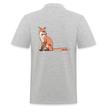 Renard - Polo Homme - gris chiné - Dos - Kai (181cm)