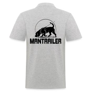 MANTRAILER Chien Sport Recherche Chiens Chiens Chien - Polo Homme - gris chiné - Dos - Kai (181cm)