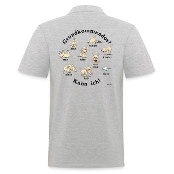 Commandos4 - Polo Homme - gris chiné - Dos - Kai (181cm)