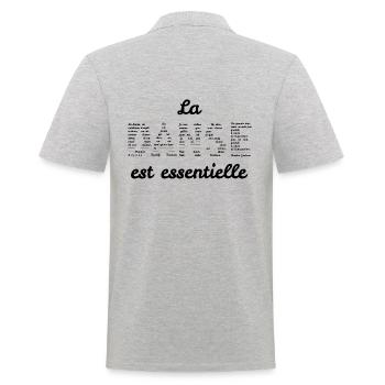 La danse est essentielle - Polo Homme - gris chiné - Dos - Kai (181cm)
