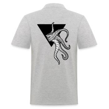 Calmar - Polo Homme - gris chiné - Dos - Kai (181cm)