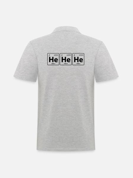 Kemi sjov kemi kemisk laboratorium laboratorium helium - Herre poloshirt - grå meleret