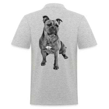 Bouledogue Vieux Bouledogue Anglais Chien Chiens - Polo Homme - gris chiné - Dos - Kai (181cm)
