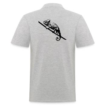 Caméléon - Polo Homme - gris chiné - Dos - Kai (181cm)