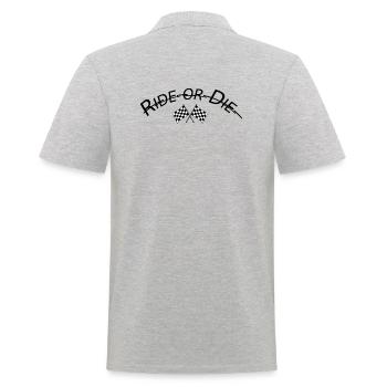 ride or die 2 - Polo Homme - gris chiné - Dos - Kai (181cm)