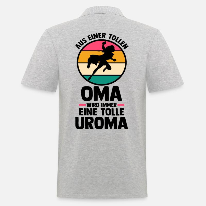 Mutter Mama Großmutter Oma - Männer Poloshirt - Grau meliert