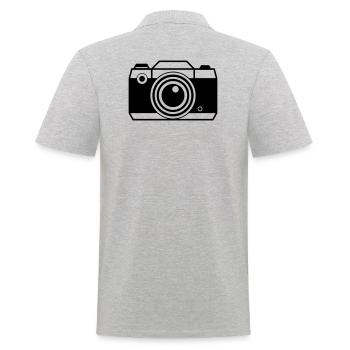 Appareil photo numérique photo photographe photo - Polo Homme - gris chiné - Dos - Kai (181cm)