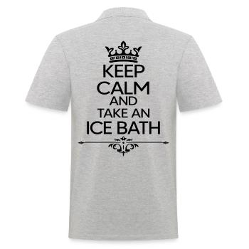 baigneur de glace baigneur d’hiver arctic divers bain de glace respirer - Polo Homme - gris chiné - Dos - Kai (181cm)