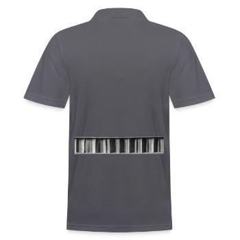 Innere Reise - Männer Poloshirt - Anthrazit - Hinten - Nico (186cm)