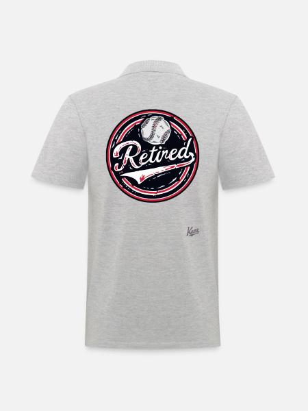 Retraités - Polo Homme - gris chiné