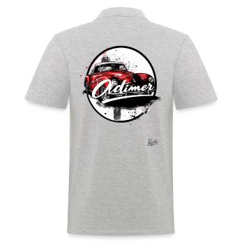 This car is a classic car - Men's Polo Shirt - heather grey - Back - Kai (181cm)
