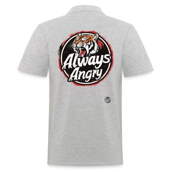 Tiger toujours en colère - Polo Homme - gris chiné - Dos - Kai (181cm)