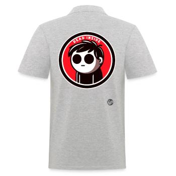 Simply dead inside - Men's Polo Shirt - heather grey - Back - Kai (181cm)