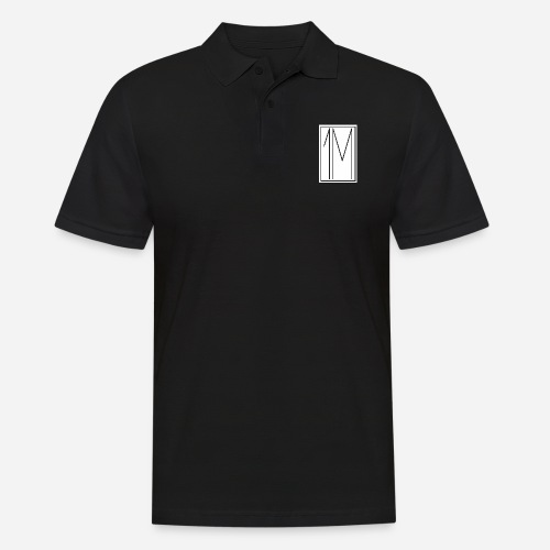 1M Logo weiß - Männer Poloshirt