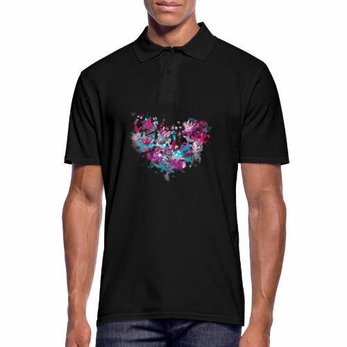 Love with Heart - Men's Polo Shirt