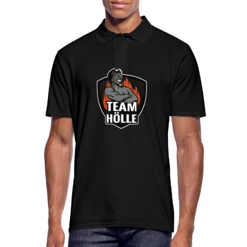 Team Hölle Logo s/w - Männer Poloshirt