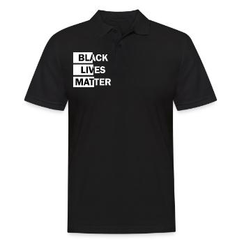 Black Lives Matter - Männer Poloshirt - Schwarz - Vorne - Kai (181cm)