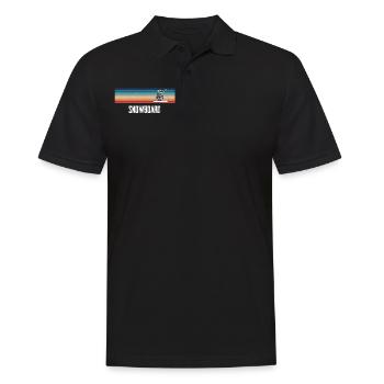 Snowboard - Männer Poloshirt - Schwarz - Vorne - Kai (181cm)