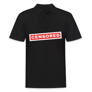 Police de chemise censurée - Polo Homme - noir - Devant - Kai (181cm)