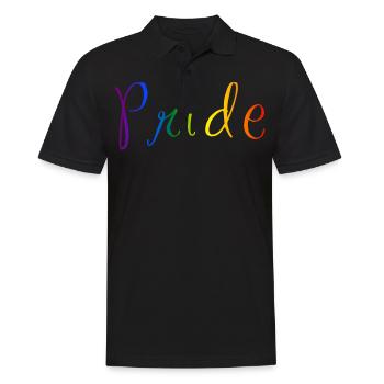 Trage deinen Stolz - Männer Poloshirt - Schwarz - Vorne - Kai (181cm)