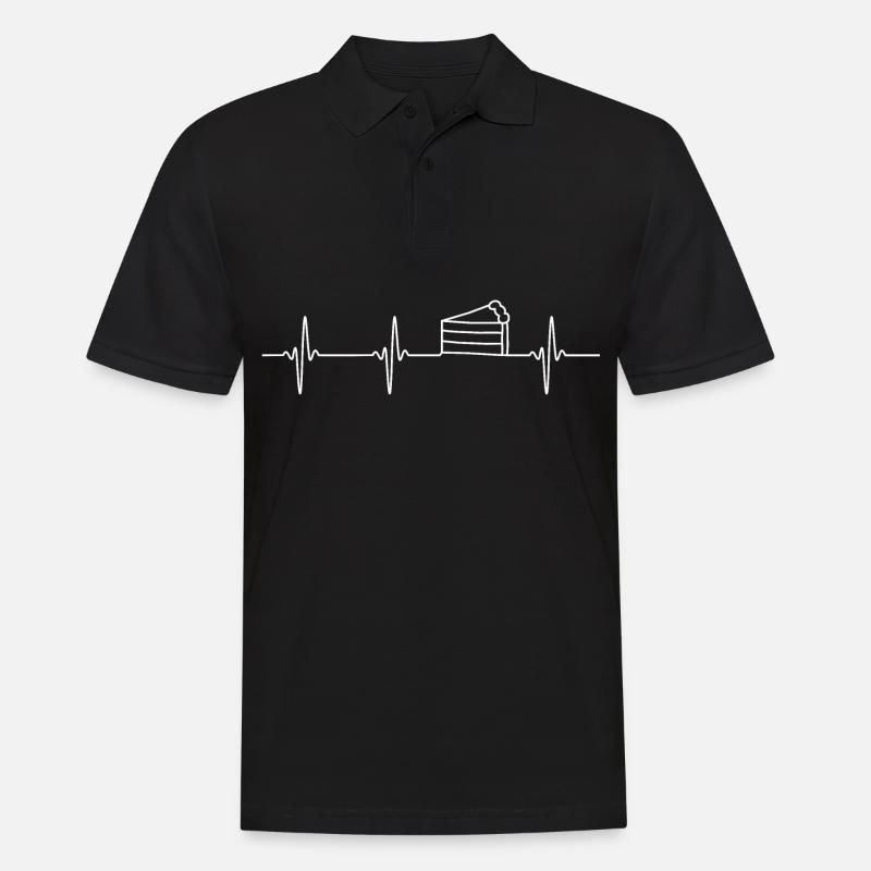 Backen Kuchen - Männer Poloshirt - Schwarz