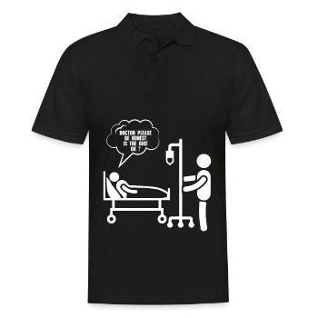 Fahrrad – Shirt Radsport Drahtesel Geschenk - Männer Poloshirt - Schwarz - Vorne - Kai (181cm)