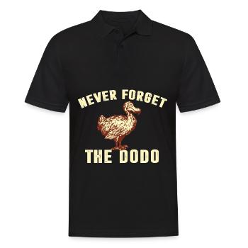 never forget the dodo n’oublie pas oiseau dodo - Polo Homme - noir - Devant - Kai (181cm)