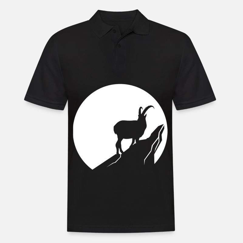 Chèvre - (3) - Polo Homme - noir