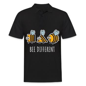Bienchen Biene Bienen Trend Vielfalt Bee Different - Männer Poloshirt - Schwarz - Vorne - Kai (181cm)