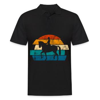 Dressage Dressage Dressage Dressage Cavalier Équitation - Polo Homme - noir - Devant - Kai (181cm)