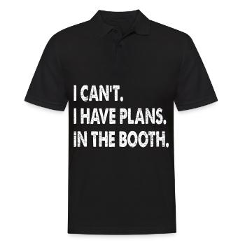 I Can't Have Plans In The Booth Vehicle Painter - Men's Polo Shirt - black - Front - Kai (181cm)