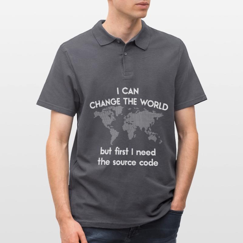 programmeur de code source de codage vocal drôle Polo Homme