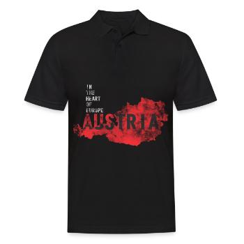 Autriche - Polo Homme - noir - Devant - Kai (181cm)