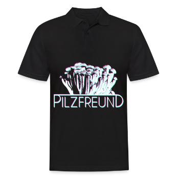 Pilze Bunt - Männer Poloshirt - Schwarz - Vorne - Kai (181cm)