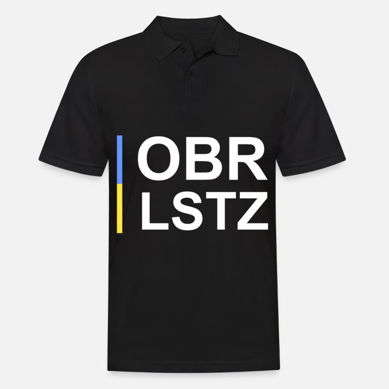 Oberlausitz - Männer Poloshirt - Schwarz