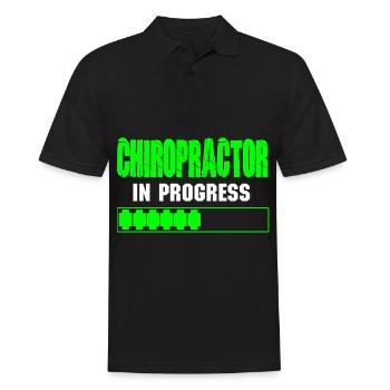 Physiothérapeute chiropracteur physiothérapie - Polo Homme - noir - Devant - Kai (181cm)