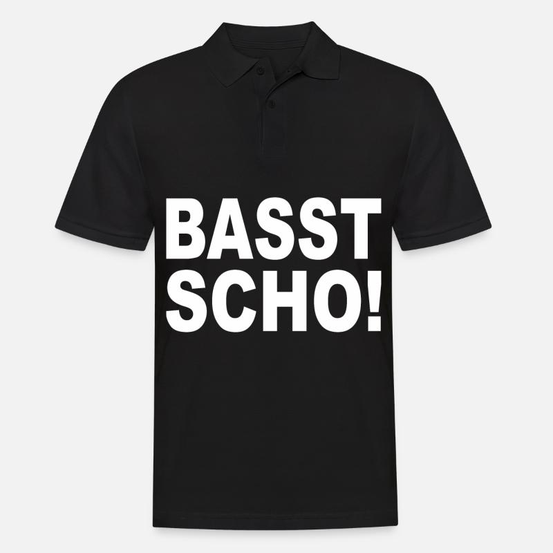 BASST SCHO - dialecte bavarois - Polo Homme - noir
