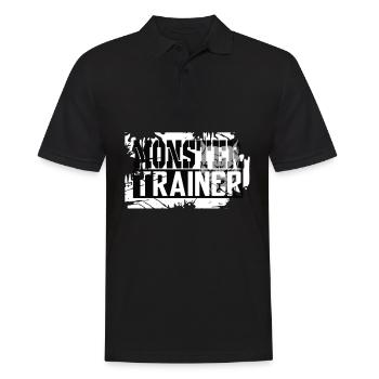 Formateur d'Halloween Monstre d'Halloween - Polo Homme - noir - Devant - Kai (181cm)