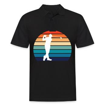 golf - Men's Polo Shirt - black - Front - Kai (181cm)