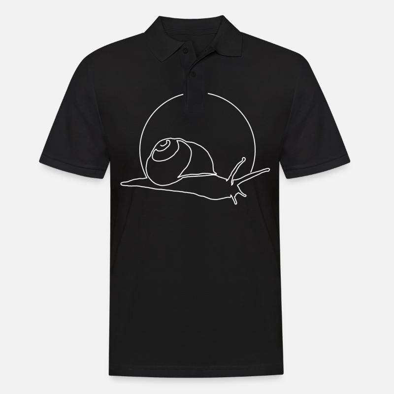 Snail premium design idée cadeau - Polo Homme - noir