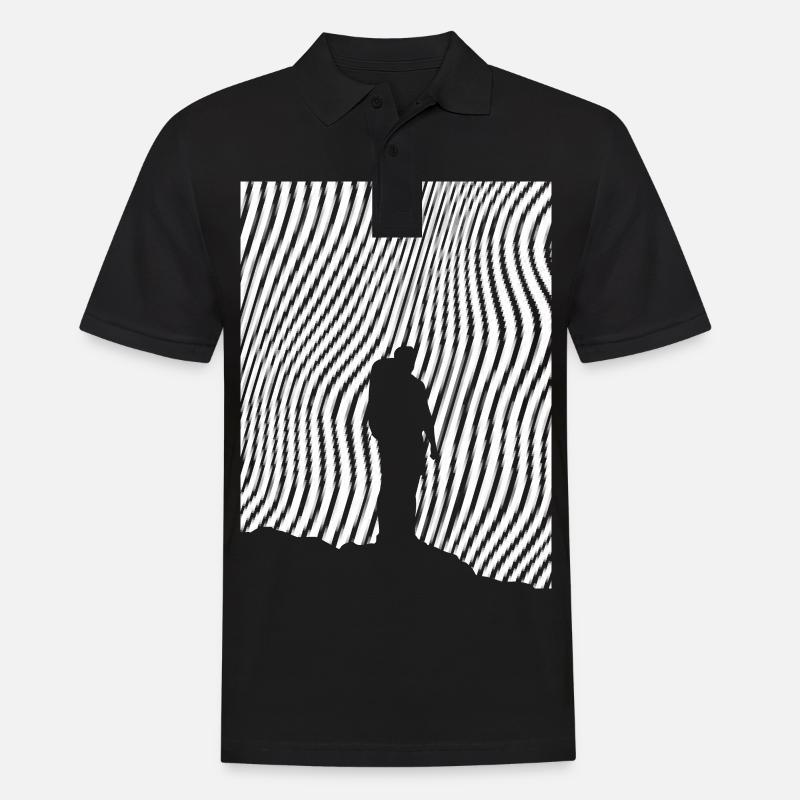 Wanderer - (2) - Männer Poloshirt - Schwarz