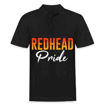 Redhead Pride Ginger Red Head Red Hair Irish - Men's Polo Shirt - black - Front - Kai (181cm)