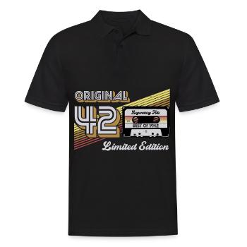 1942 Vintage 80 Anniversaire Rétro Cadeau - Polo Homme - noir - Devant - Kai (181cm)