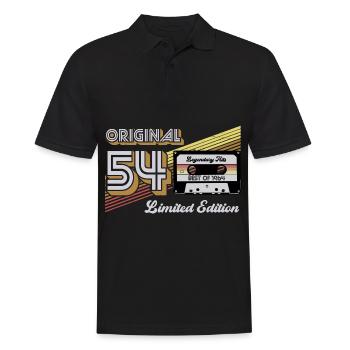 1954 Vintage Anniversaire Rétro Vintage Cadeau - Polo Homme - noir - Devant - Kai (181cm)