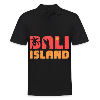 Surf de surf de surf surfergirl Bali Surf surf - Polo Homme - noir - Devant - Kai (181cm)