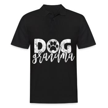 chien grand-mère - Chien chien dicton - Polo Homme - noir - Devant - Kai (181cm)
