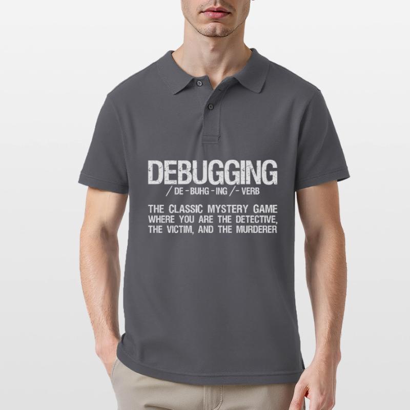 Computer Scientist Coding - Debugging Programming Men's Polo Shirt