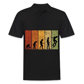 Evolution Skateboarder Skateboard Skater Skate - Polo Homme - noir - Devant - Kai (181cm)