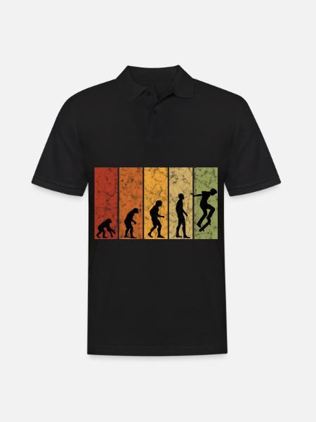 Evolution Skateboarder Skateboard Skater Skate - Polo Homme - noir