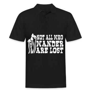 Mushrooms mushroom picker Mushroom picker - Men's Polo Shirt - black - Front - Kai (181cm)
